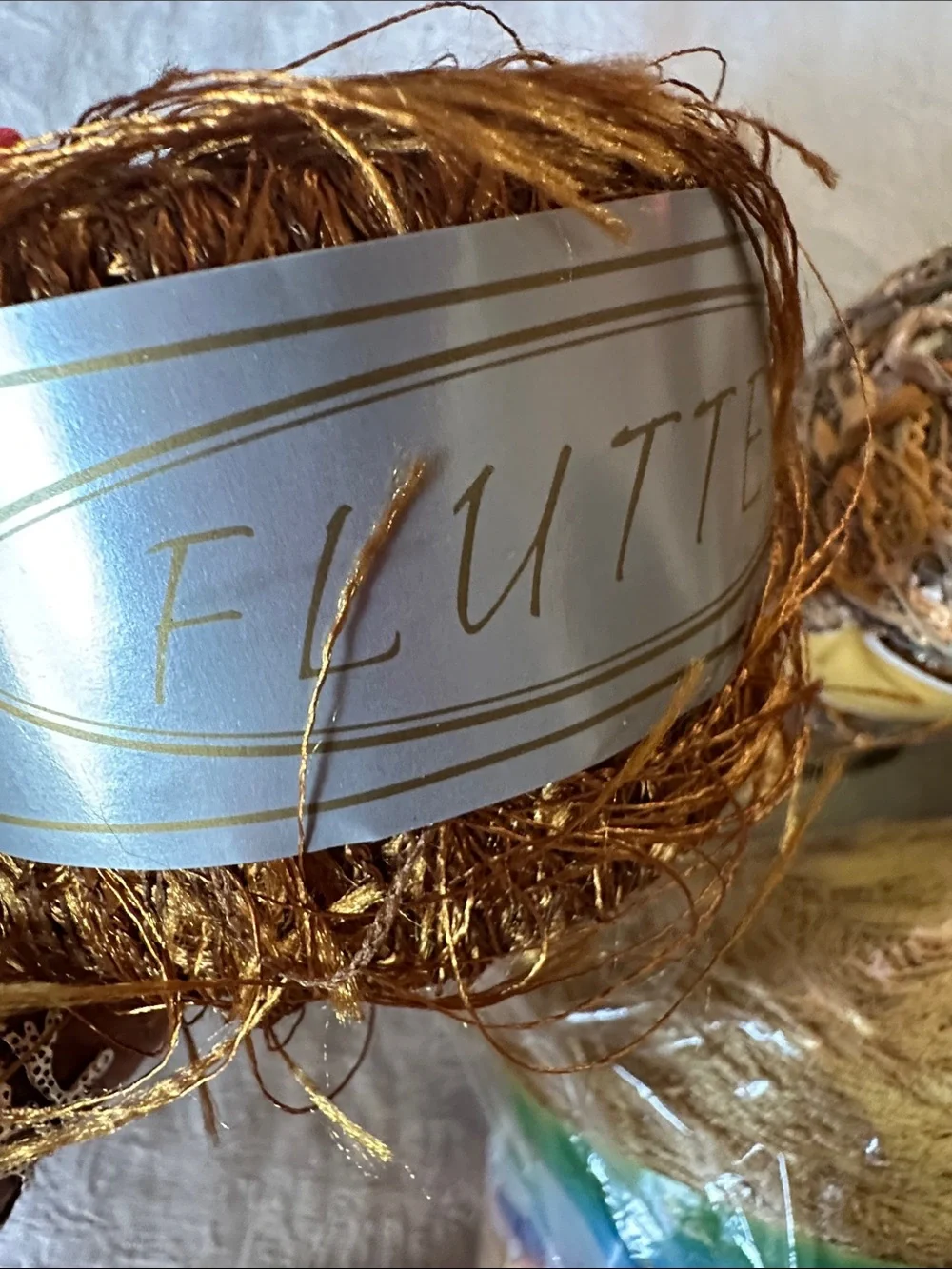 Yarn Bundle Gold Decorative Eyelash Party Yarn Multipack